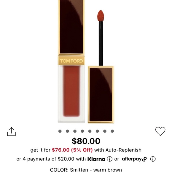 Tom Ford Liquid Lip Luxe Matte in Smitten 6ml - Picture 2 of 9